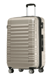 🌟 BEIBYE 2088 Zwillingsrollen Reisekoffer Set 🧳🌈 | Champagner XL Angebot bei HelloDeals