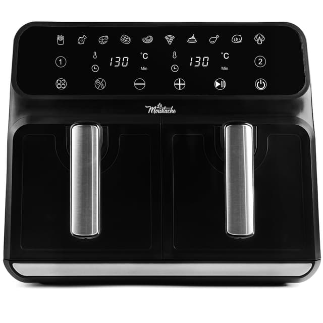 Angebot: La Moustache Heißluftfritteuse 8L DuoFry Black