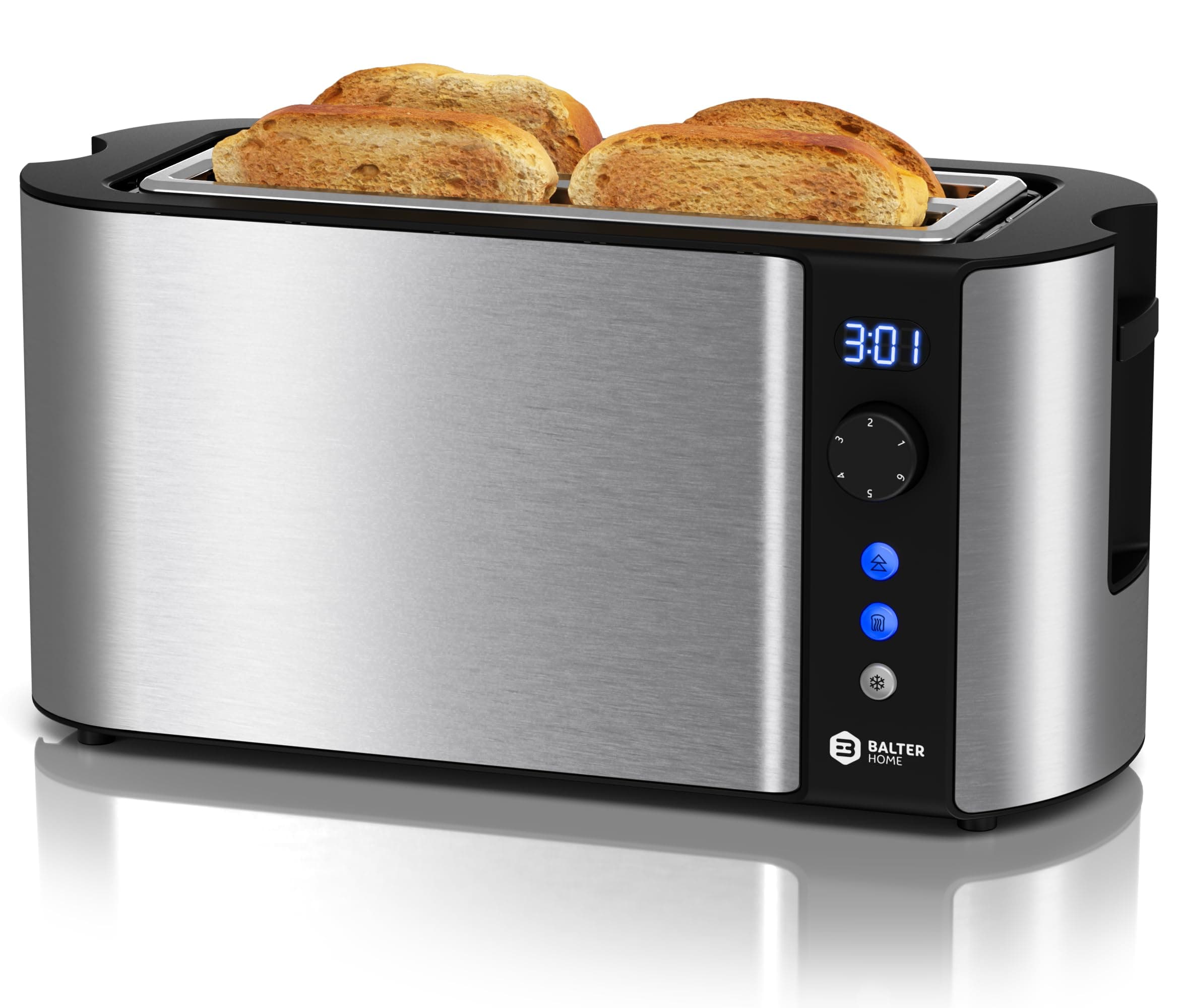 Balter Toaster 4 Scheiben Langschlitz Edelstahl 🍞🔥