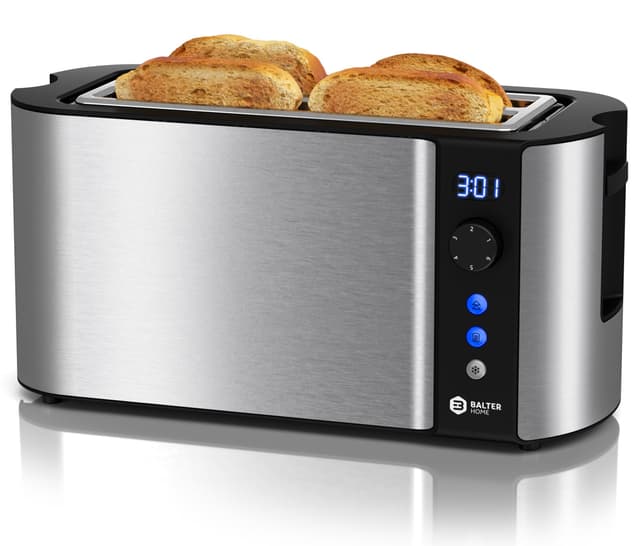 Balter Toaster 4 Scheiben Langschlitz Edelstahl 🍞🔥