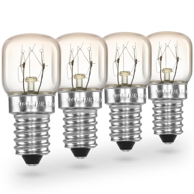 Angebot: POPPSTAR Backofenlampe E14 15W 4er-Pack 🔥