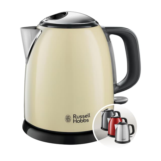 🔥 Deal des Tages! Russell Hobbs Wasserkocher [1,0l] Colours+ Edelstahl Creme