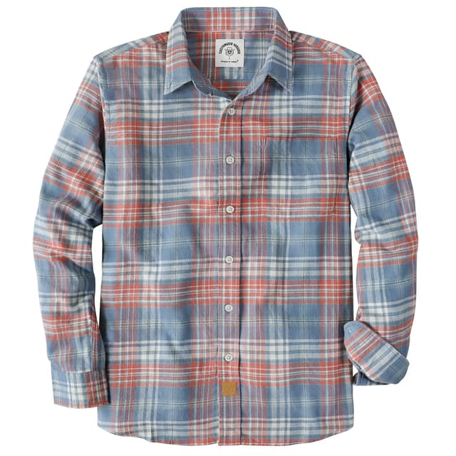 Dubinik® Flanellhemd Herren Kariert Button Down Outdoor Baumwolle Freizeithemden Flanellhemden Herren Langarm 3XL Himmelblau Orange 🌟