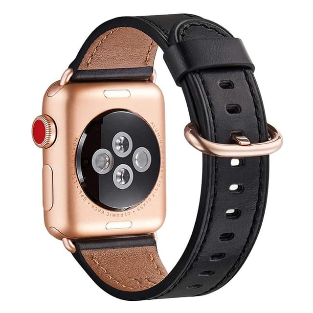 WFEAGL Kompatibles Apple Watch Armband aus echtem Leder
