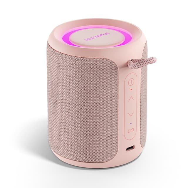 Deeyaple Bluetooth-Lautsprecher 🎵 Wasserdicht IPX7 - 15 W - Rosa