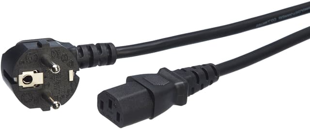 🔌🖤 Amazon Basics Netzkabel - 0,9 m, Schwarz, Buchse auf Stecker 🖤🔌