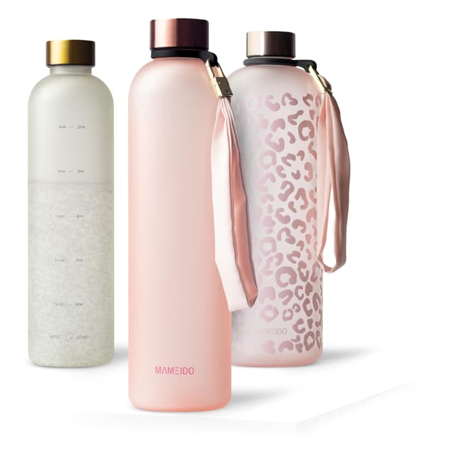 MAMEIDO Trinkflasche 1l Kohlensäure geeignet 🥤