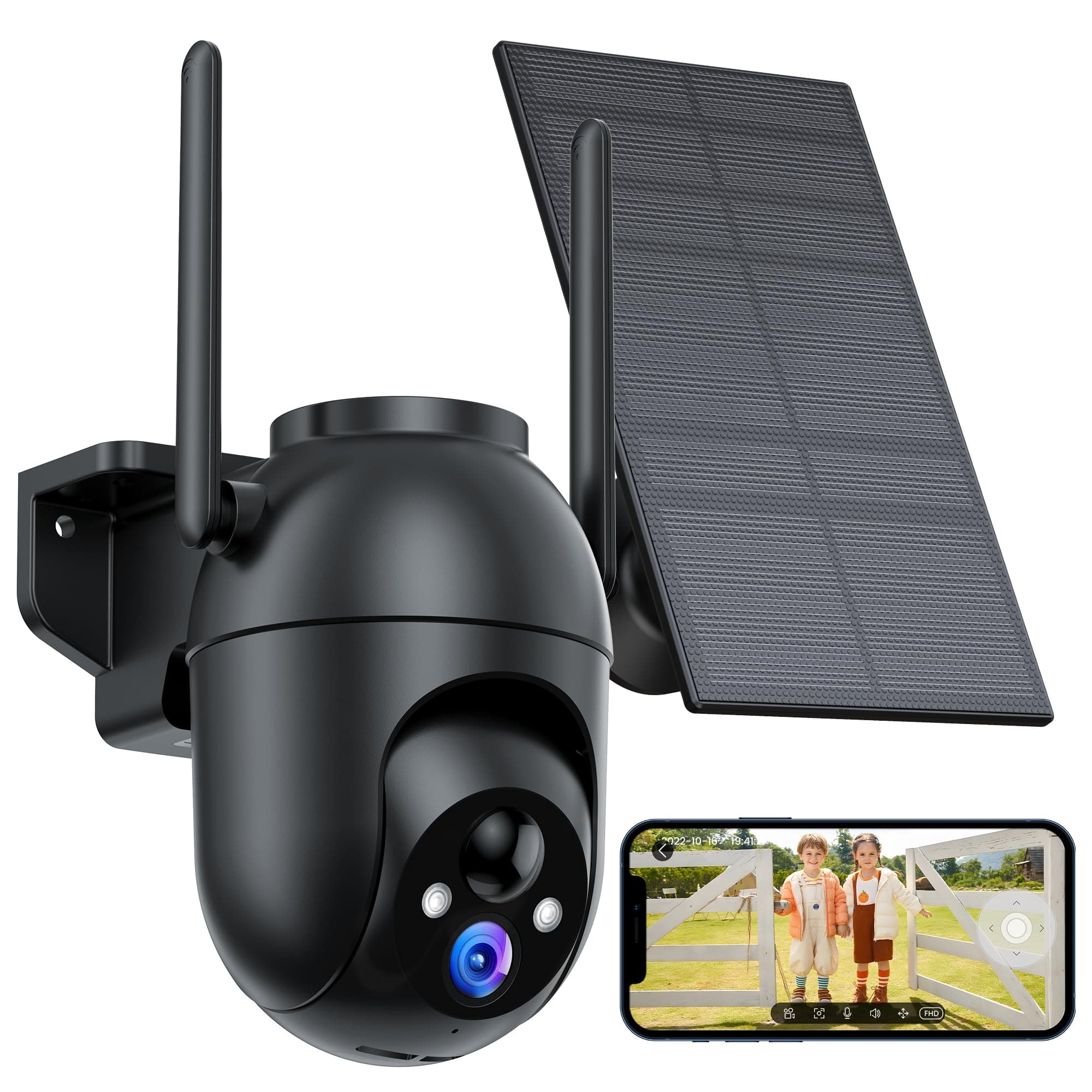 🏡📷 Überwachungskamera Aussen Akku und Solar: 2K WLAN Kamera Outdoor Kabellos 🌞🔋