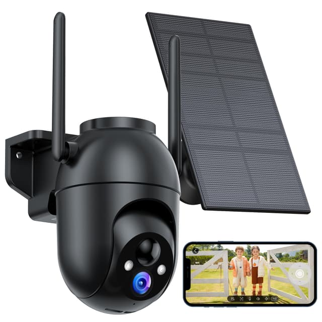 🏡📷 Überwachungskamera Aussen Akku und Solar: 2K WLAN Kamera Outdoor Kabellos 🌞🔋