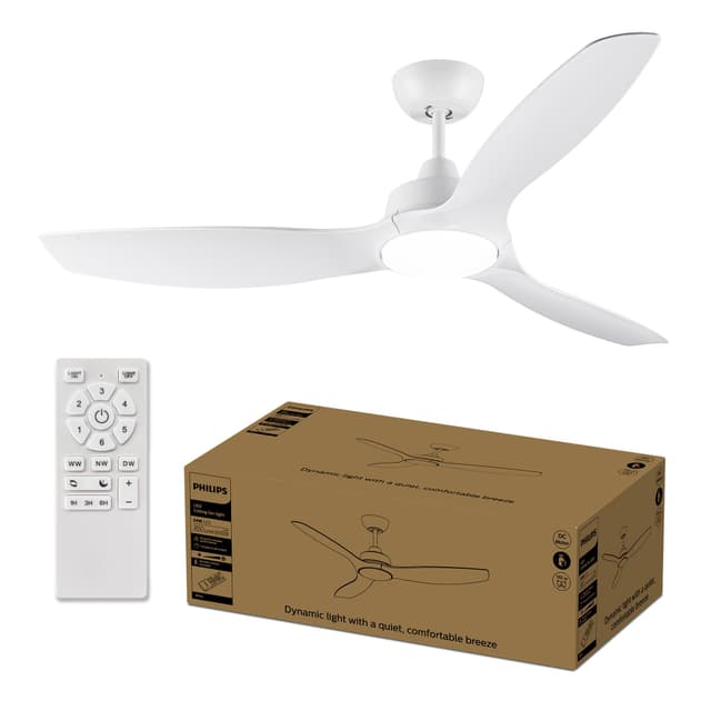 Philips Deckenventilator mit festem Flügel - Großartige Belüftung und Beleuchtung! 🌬️💡