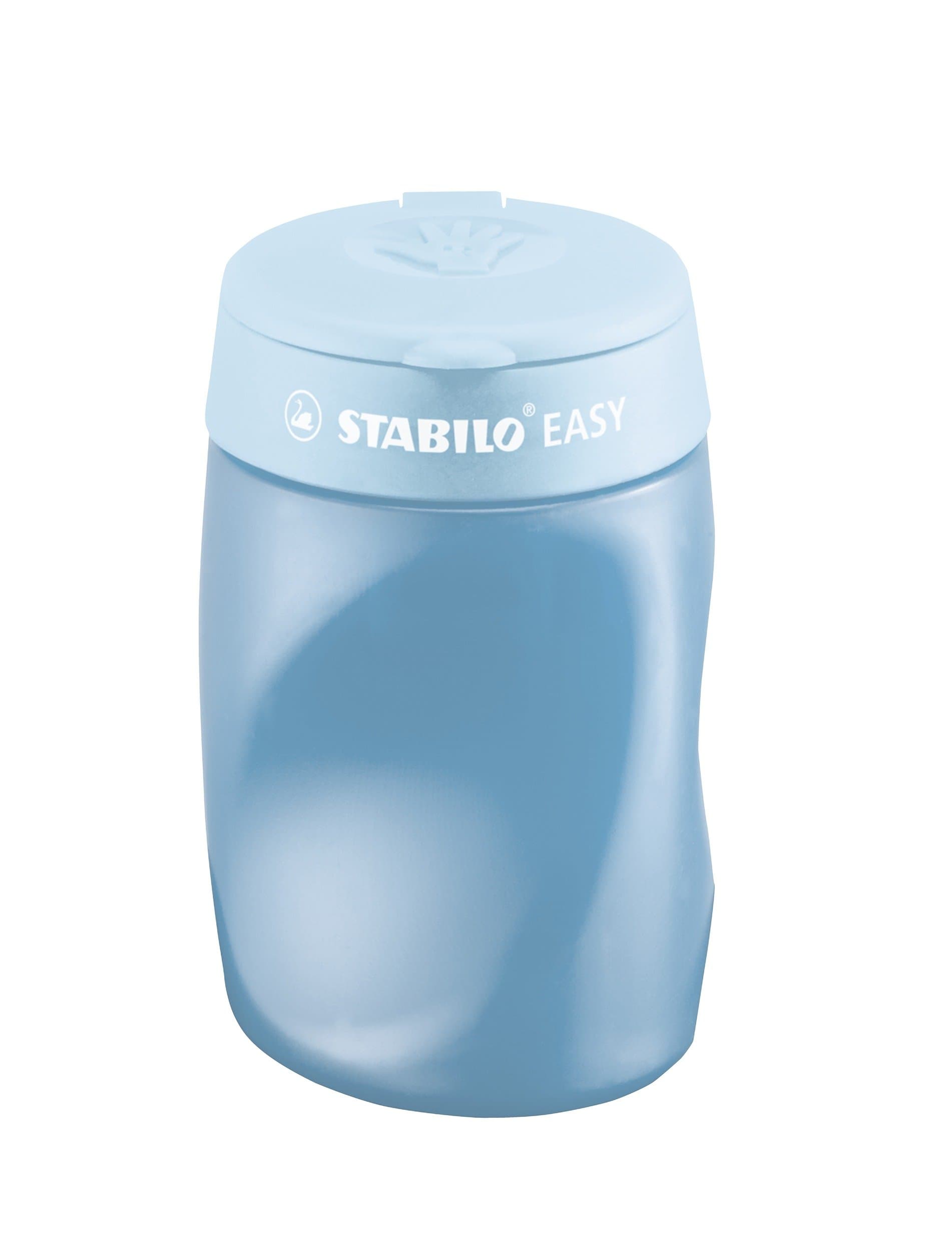 🌟 STABILO - Ergonomischer Dosen-Spitzer für Rechtshänder - EASYsharpener - 3 in 1 - blau 🌟