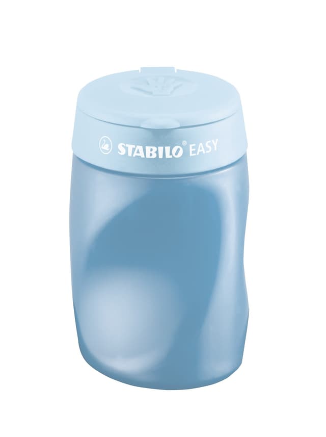 🌟 STABILO - Ergonomischer Dosen-Spitzer für Rechtshänder - EASYsharpener - 3 in 1 - blau 🌟
