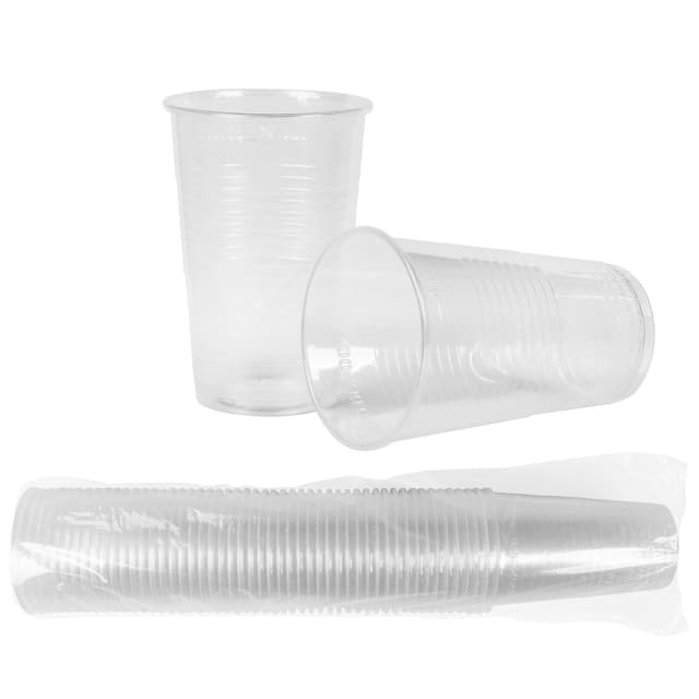HEKU 50 transparente Einweg-Trinkbecher 0,3l 🥤 | Ideal für Partys und Veranstaltungen | 50 Stück (1er Pack)