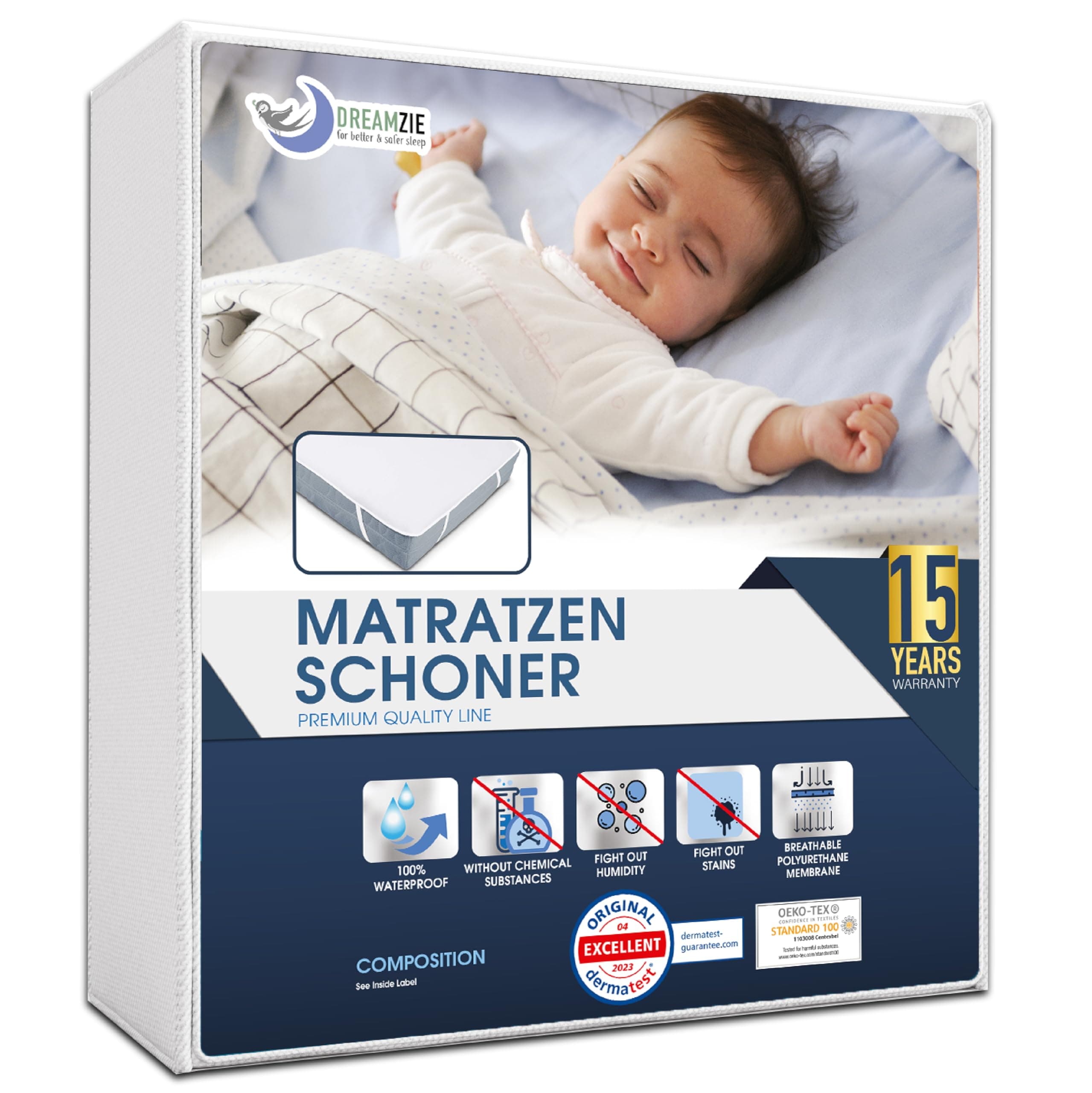 Dreamzie Matratzenschoner 70x140 Baby Wasserdicht 🛏️