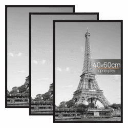 🖼️🎁 Upsimples 3 Pack Bilderrahmen 40x60, 40x60 cm Bilderrahmen Schwarz 🖤 für Fotogalerie Angebot bei HelloDeals