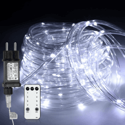 Tubiaz 10 Meter LED Lichterschlauch Außen, Kaltweiß 100LEDs Wasserfest LED Schlauch für Auße Angebot bei HelloDeals