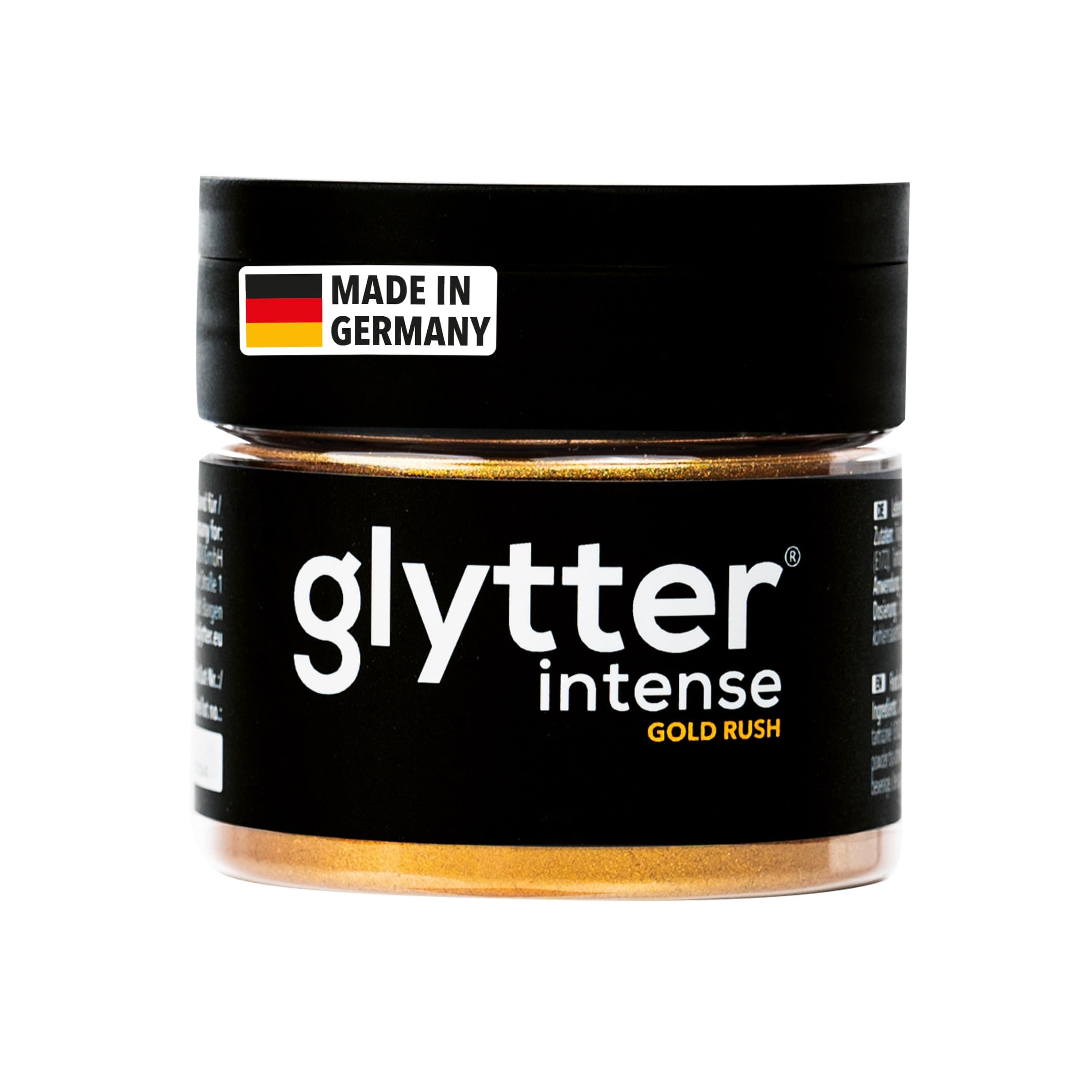 Glytter Glitzerpulver INTENSE für Getränke (gold rush) - Essbarer Glitzer für Drinks & Flüssigkeiten 🍸🥂🍹