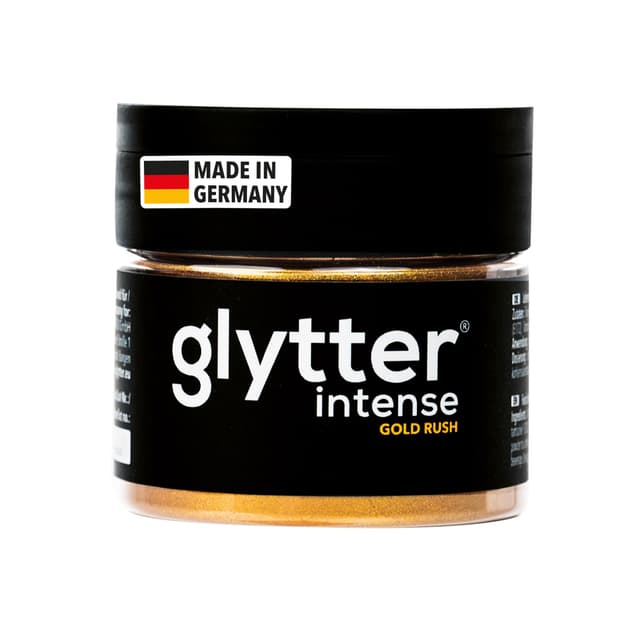 Glytter Glitzerpulver INTENSE für Getränke (gold rush) - Essbarer Glitzer für Drinks & Flüssigkeiten 🍸🥂🍹