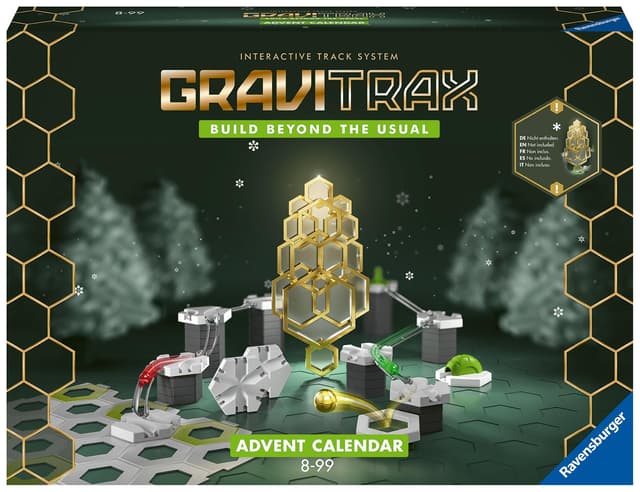 🎁 Ravensburger GraviTrax Adventskalender - Tolles Konstruktionsspielzeug für Kinder