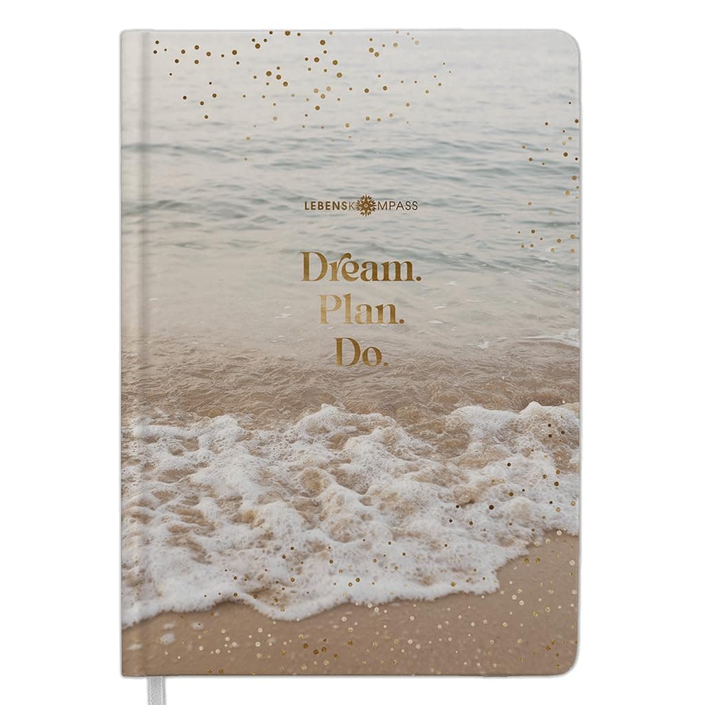 LEBENSKOMPASS Bullet Dotted Journal Playa Notizbuch A5 📓 | Journaling Buch & Dotted Notebook A5 ✨