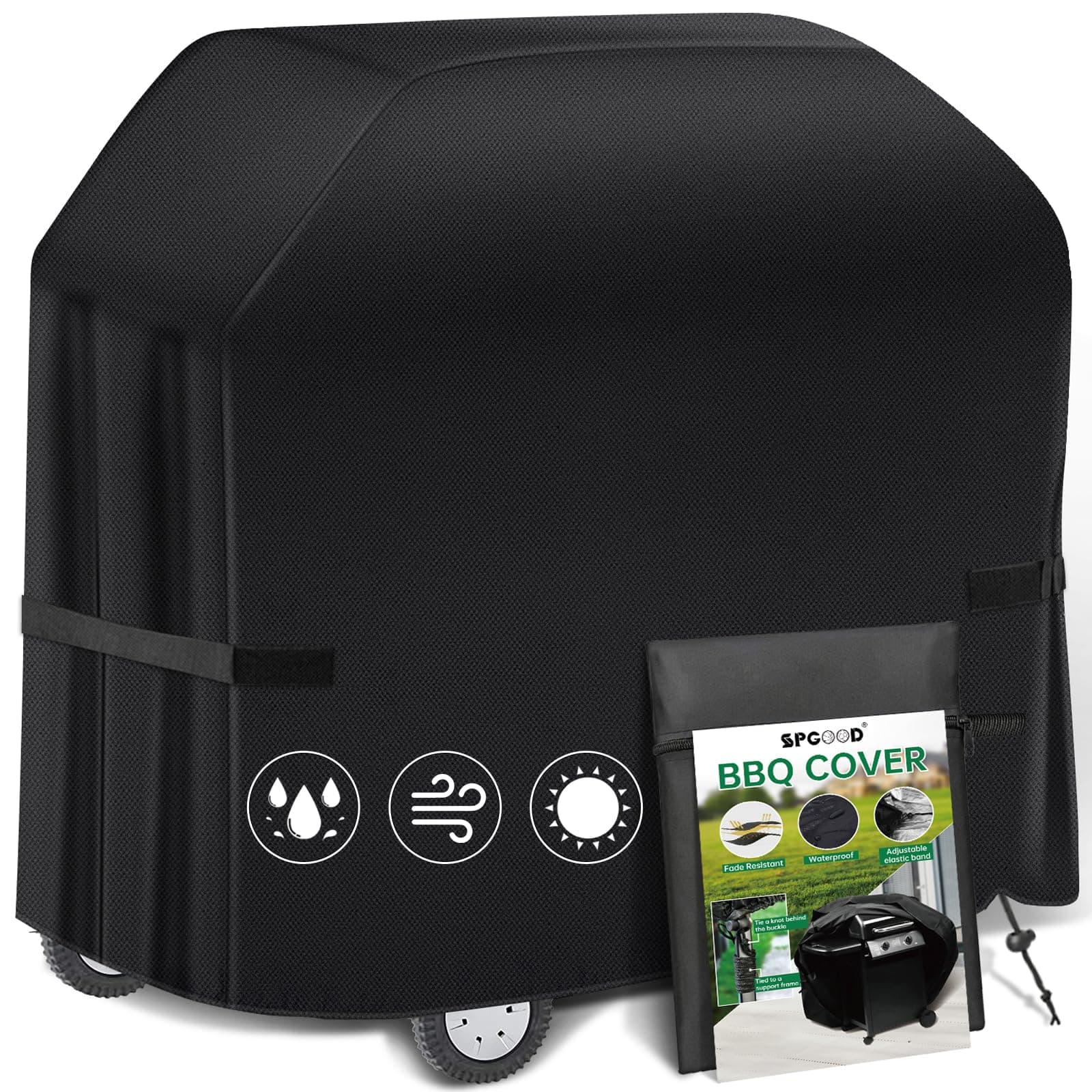 🔥 SPGOOD Grillabdeckung Wetterfest 420D Oxford-Stoff 🌧️ Gasgrill Abdeckhaube