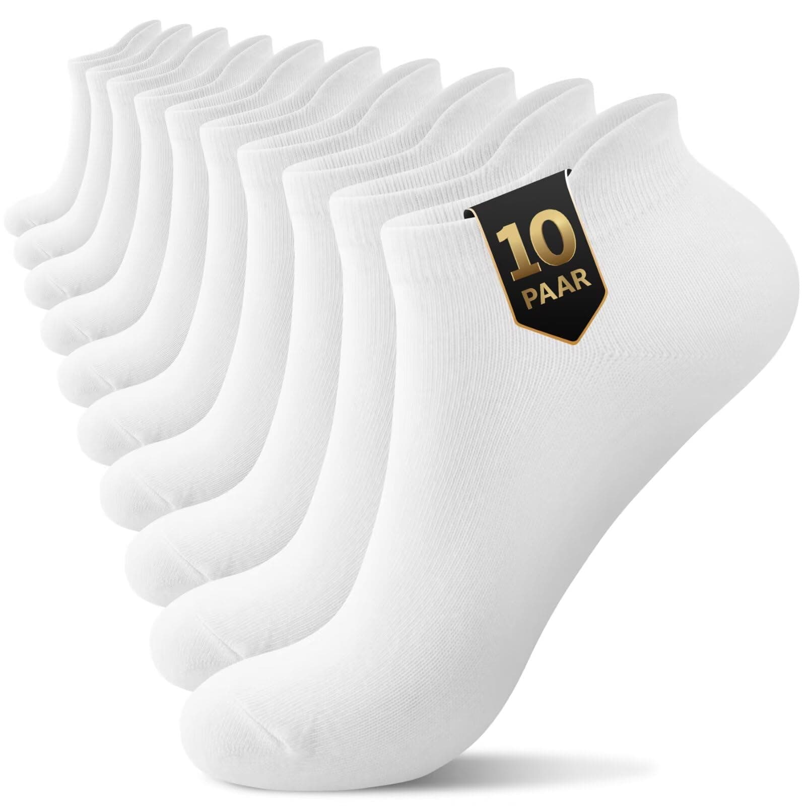 YouShow Sneaker Socken Herren Damen 10 Paar - Bio Baumwolle Kurze Socken 😍🧦