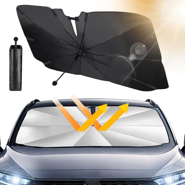 🌞🚗 Beshine Sonnenschutz Frontscheibe - Drehbar Faltbar Auto-Sonnenschirm 145 x 83 cm 🚗🌞