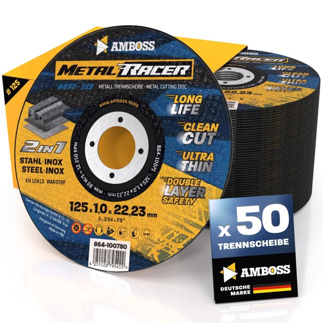 Angebot: 50x Metall-Trennscheibe Ø 125 x 1 x 22.23mm 🏆
