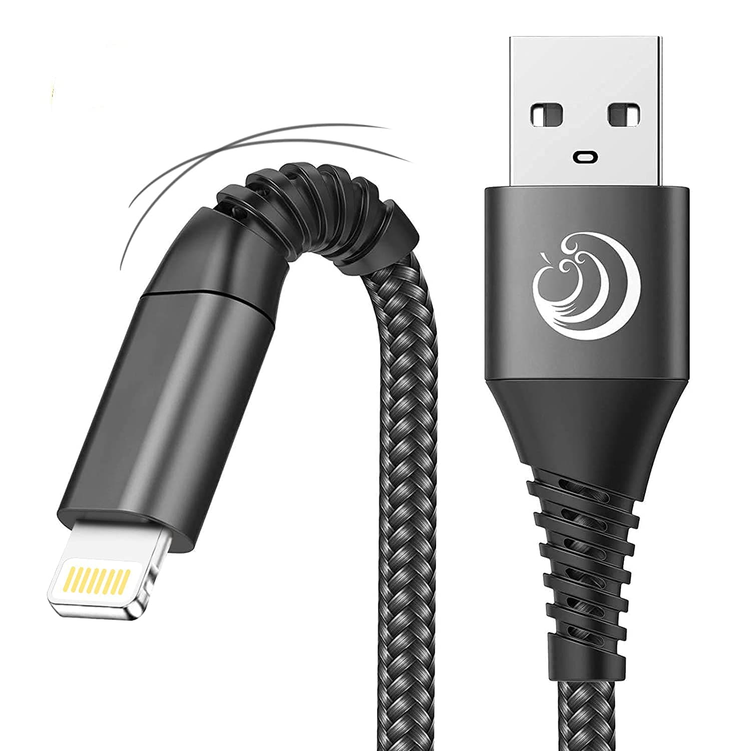 📱🔌 iPhone Ladekabel Lightning Kabel [2Pack 2M+1M] - Schnellladekabel MFi Zertifiziert Schwarz