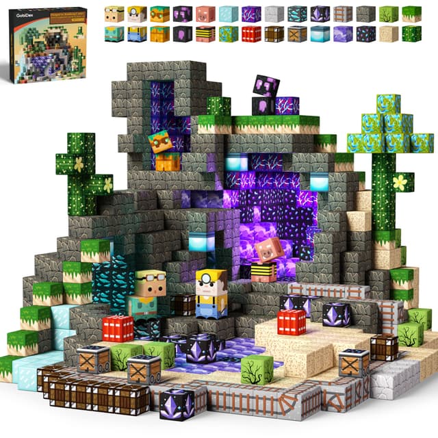 🧩 GobiDex Magnetische Bausteine Blöcke 100 Stück 🎁
