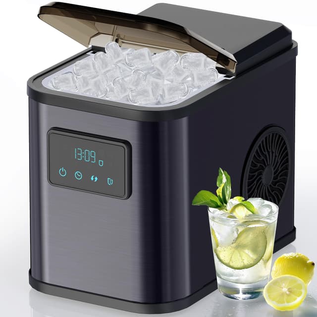 KeeGone Edelstahl Eiswürfelmaschine mit LED-Display 🧊🌟