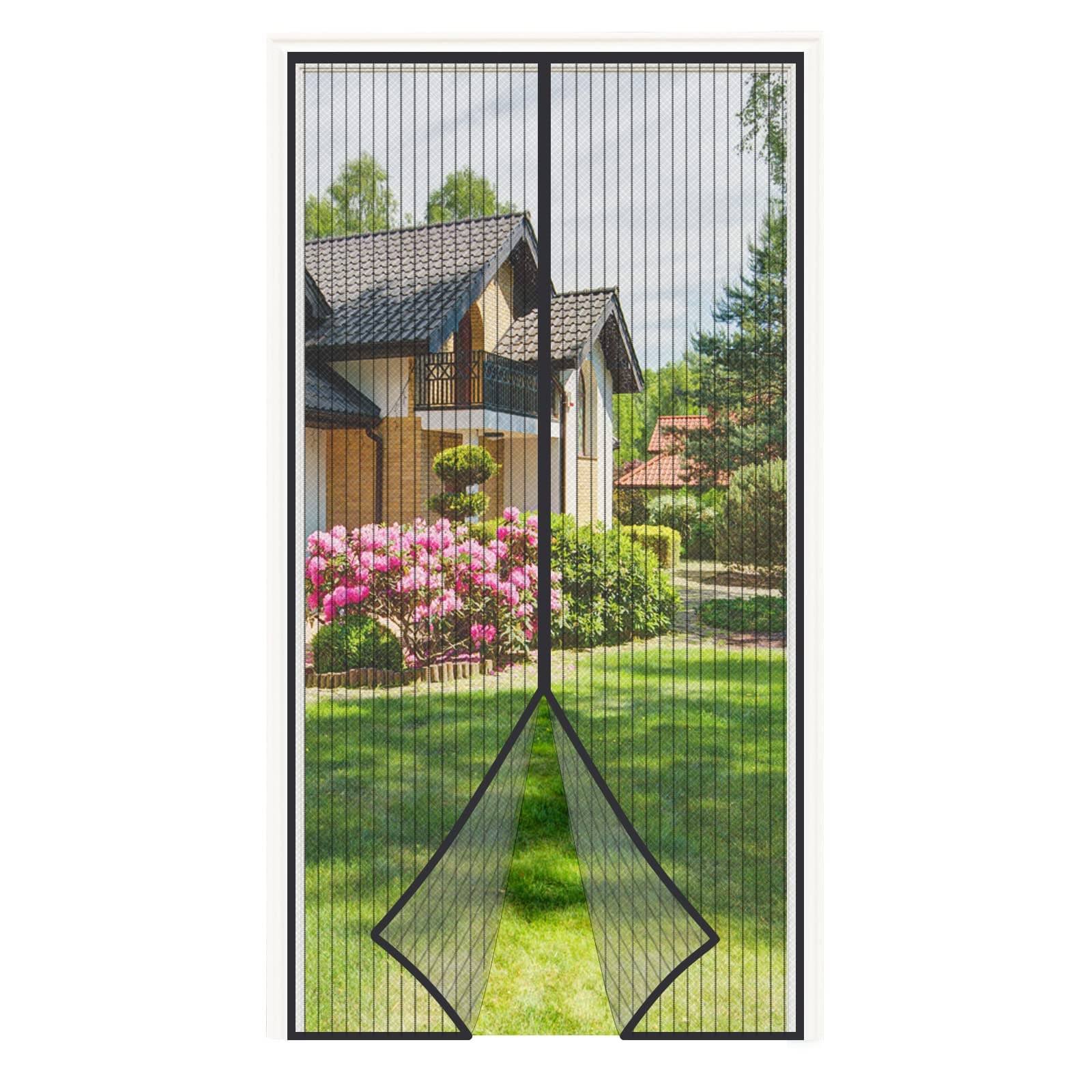 4UMOR Fliegengitter Balkontür 95x220cm ✨ Stärkere Magnete ✨ Fliegengitter Tür Ohne Bohren