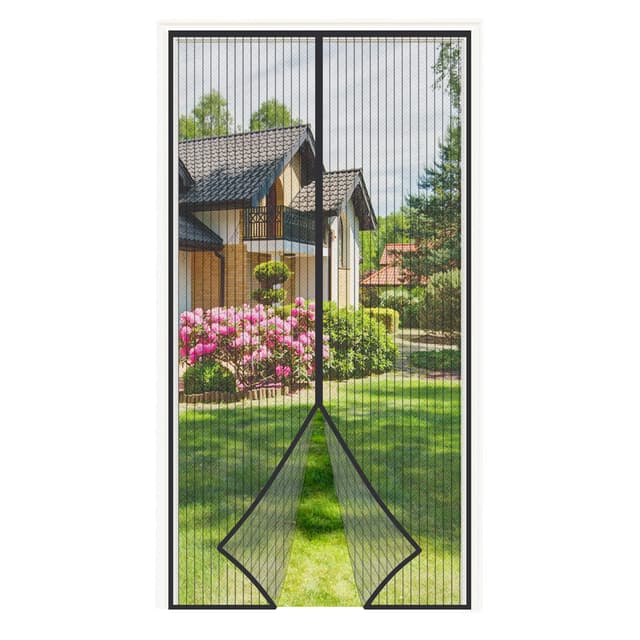 4UMOR Fliegengitter Balkontür 95x220cm ✨ Stärkere Magnete ✨ Fliegengitter Tür Ohne Bohren