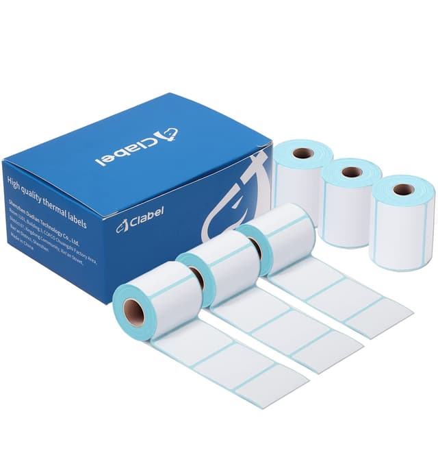 CLABEL 6 Rollen Weiß Etikettenband für 220B 221B 230B 320B Etikettendrucker 🏷️