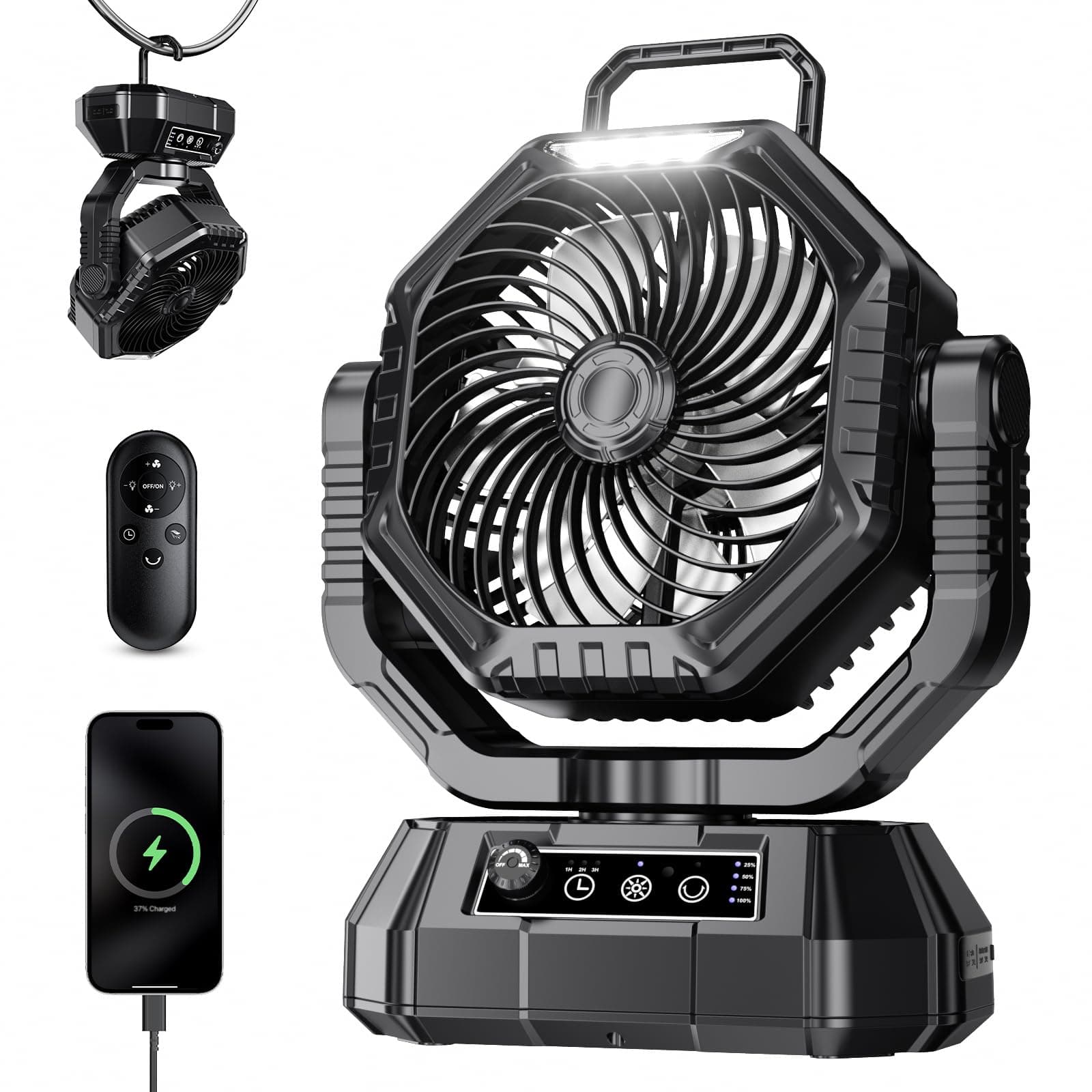 AJVV Camping Ventilator mit akku 20000mAh - Deal des Tages! 🏕️