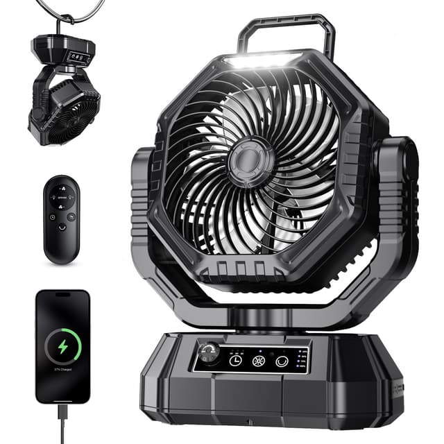 AJVV Camping Ventilator mit akku 20000mAh - Deal des Tages! 🏕️