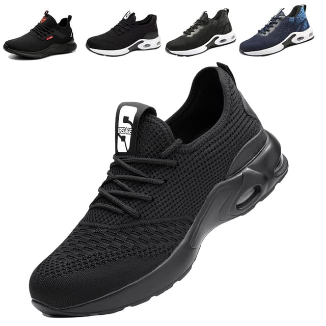 Fadezar Sicherheitsschuhe Herren 🛡️ Leichte Arbeitsschuhe 🔥 Damen Sportliche Atmungsaktive Stahlkappenschuhe