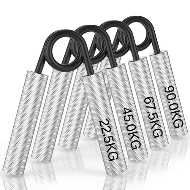 ZEAGUS Handtrainer Unterarmtrainer - Metall Fingertrainer 4Pack oder 6Pack