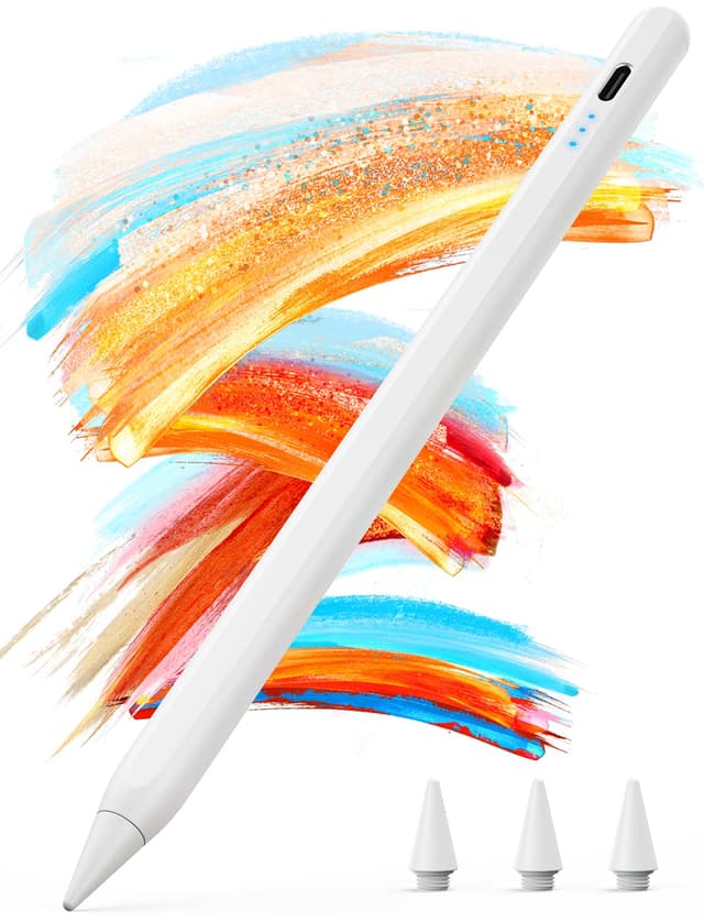 🚀 Kingone Stift für Apple iPad 2018-2025 | 2X Schnellladung | Kompatibel mit iPad 11/10/9/8/7/6, Pro M4/12.9/11/13", Air 3/4/5/M2/M3, mini 7/6/5 | Magnetische Haftung, Palm Rejection & Neigung | 716