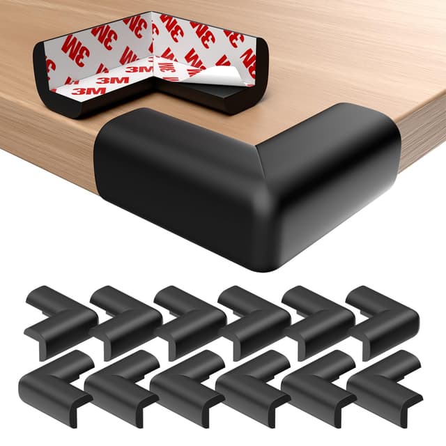 Septeamay 12 Stück Kantenschutz Baby & Kinder mit Schaumstoff und 3M Kleber 🛡️👶