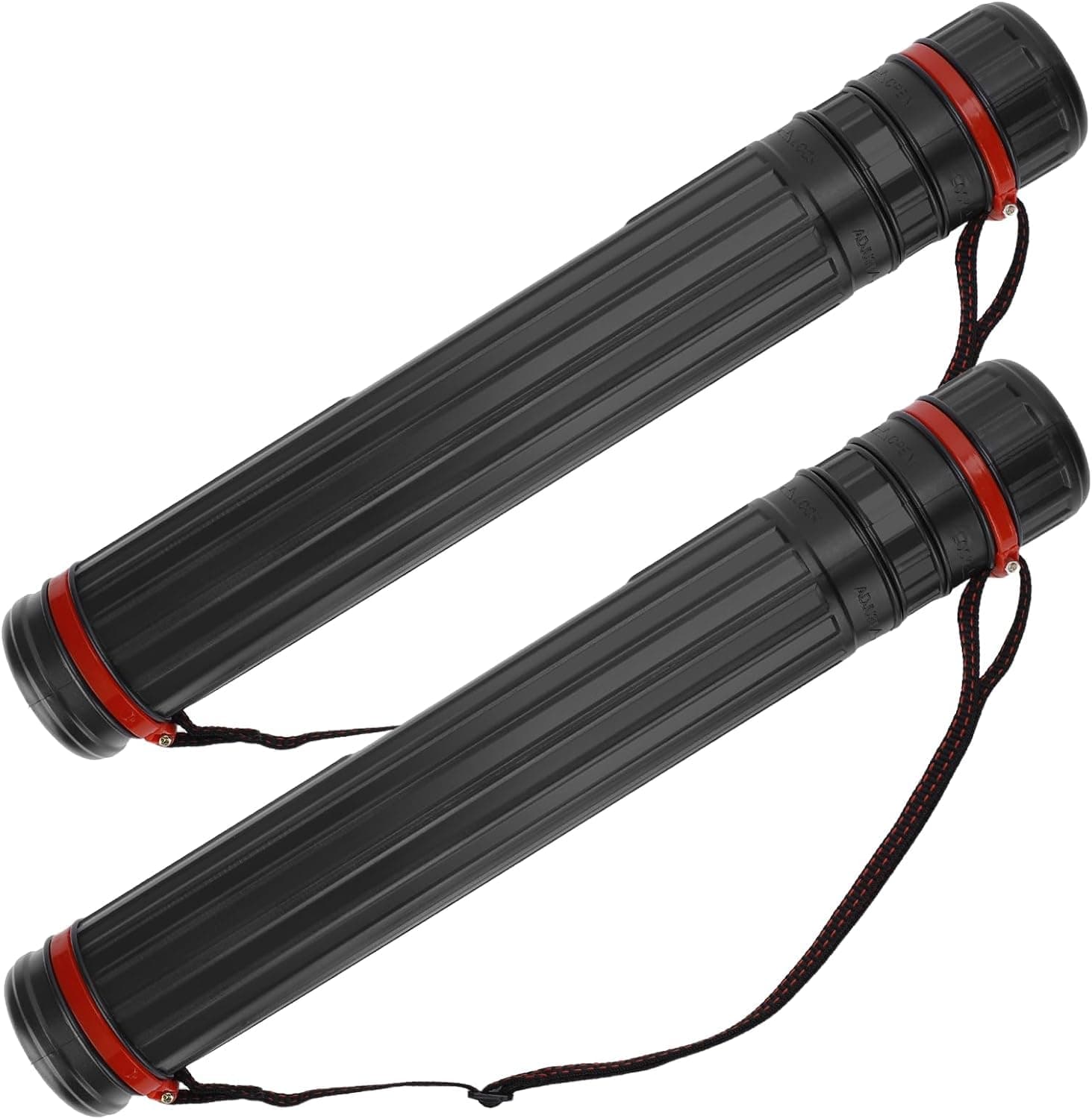 DEWEL 2 Stück Teleskop Posterrolle A1, 45–75cm Transportrolle Zeichenrolle 🎨📏