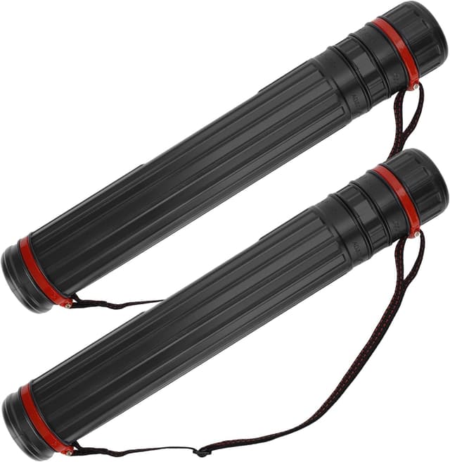 DEWEL 2 Stück Teleskop Posterrolle A1, 45–75cm Transportrolle Zeichenrolle 🎨📏