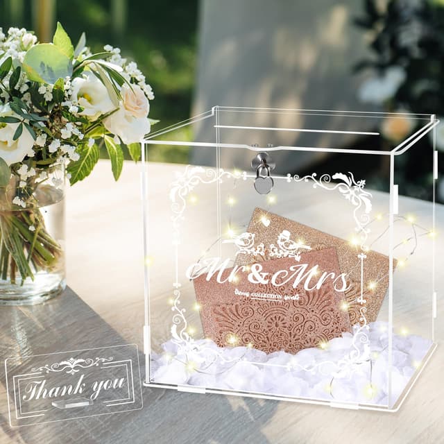 Hochzeit Kartenbox aus Acryl - DIY Geschenkkartenbox 💘