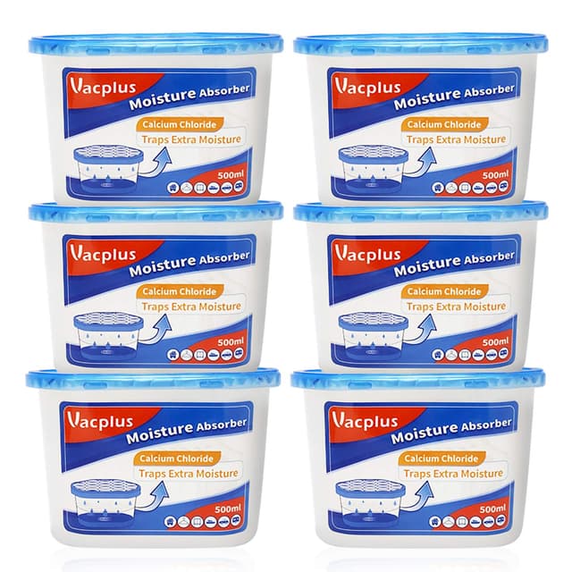 🌊 Vacplus Luftentfeuchter 6er-Set Marine Blau 🌿