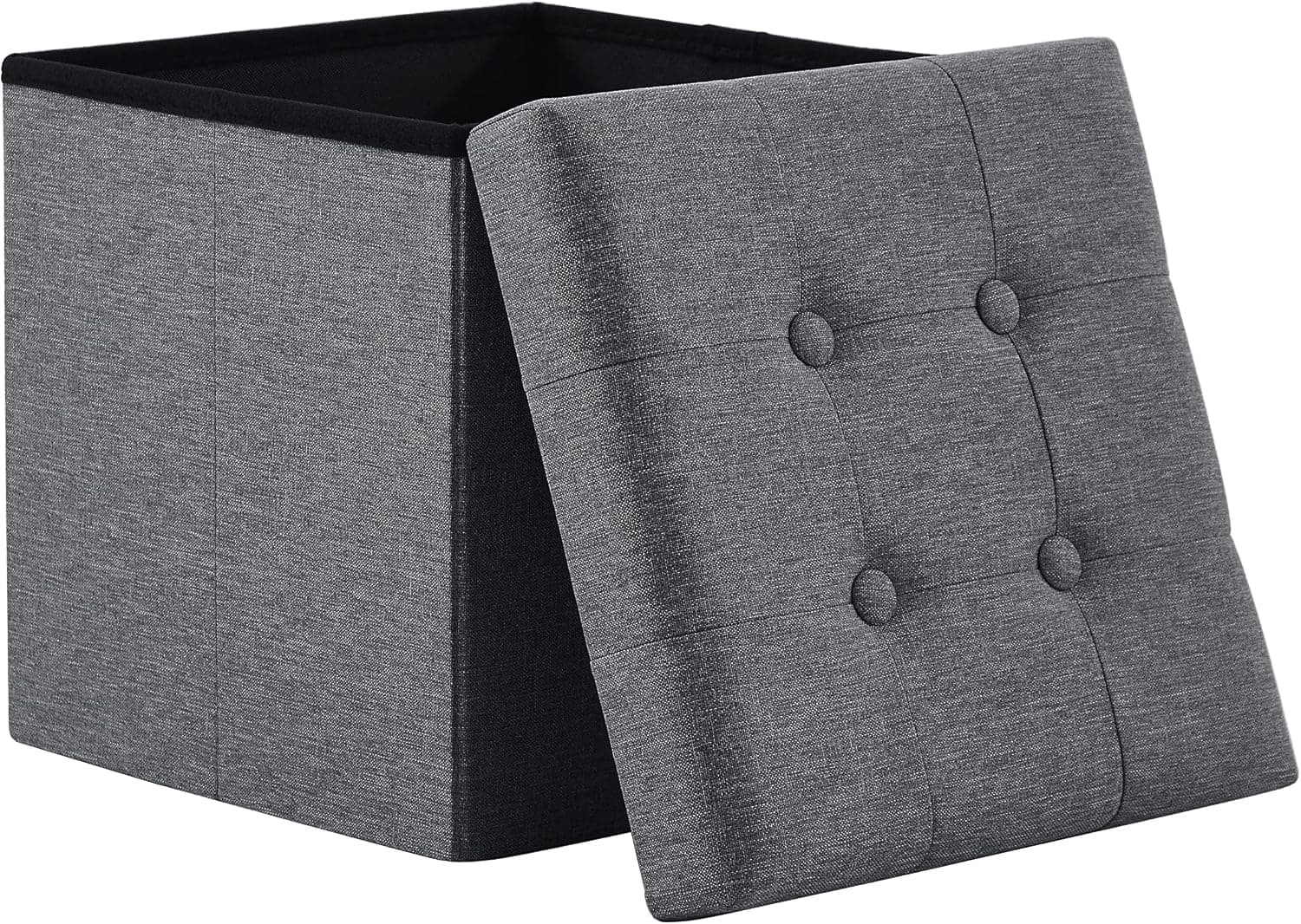 🌟 Zedelmaier Sitzhocker mit Stauraum, Fußbank Truhen Aufbewahrungsbox faltbar belastbar bis 300 kg