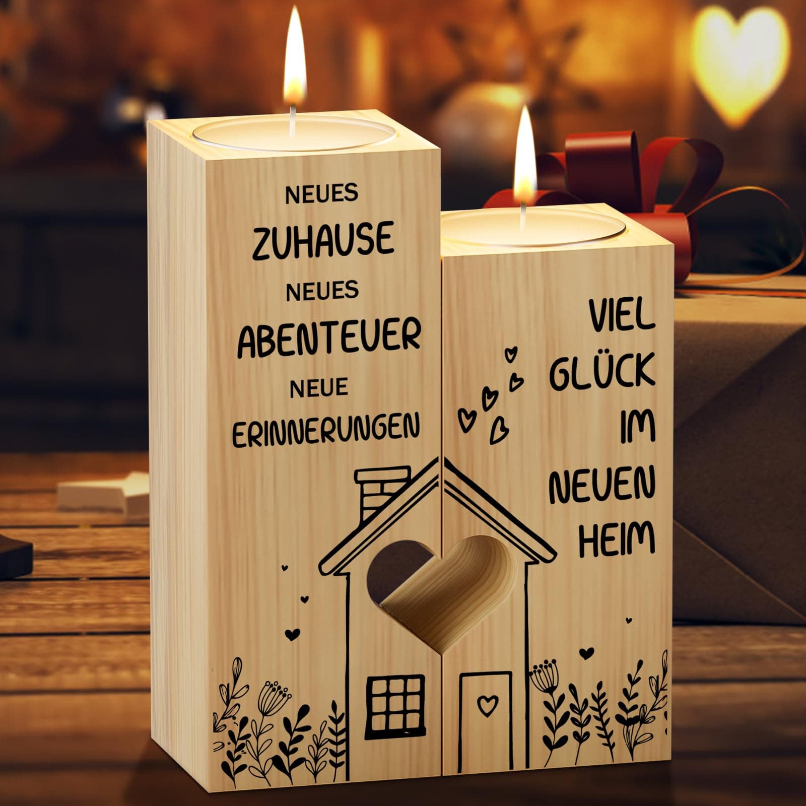 KAAYEE Einzugsgeschenke Wohnung 🎁 Kerzenständer Einweihungsgeschenk