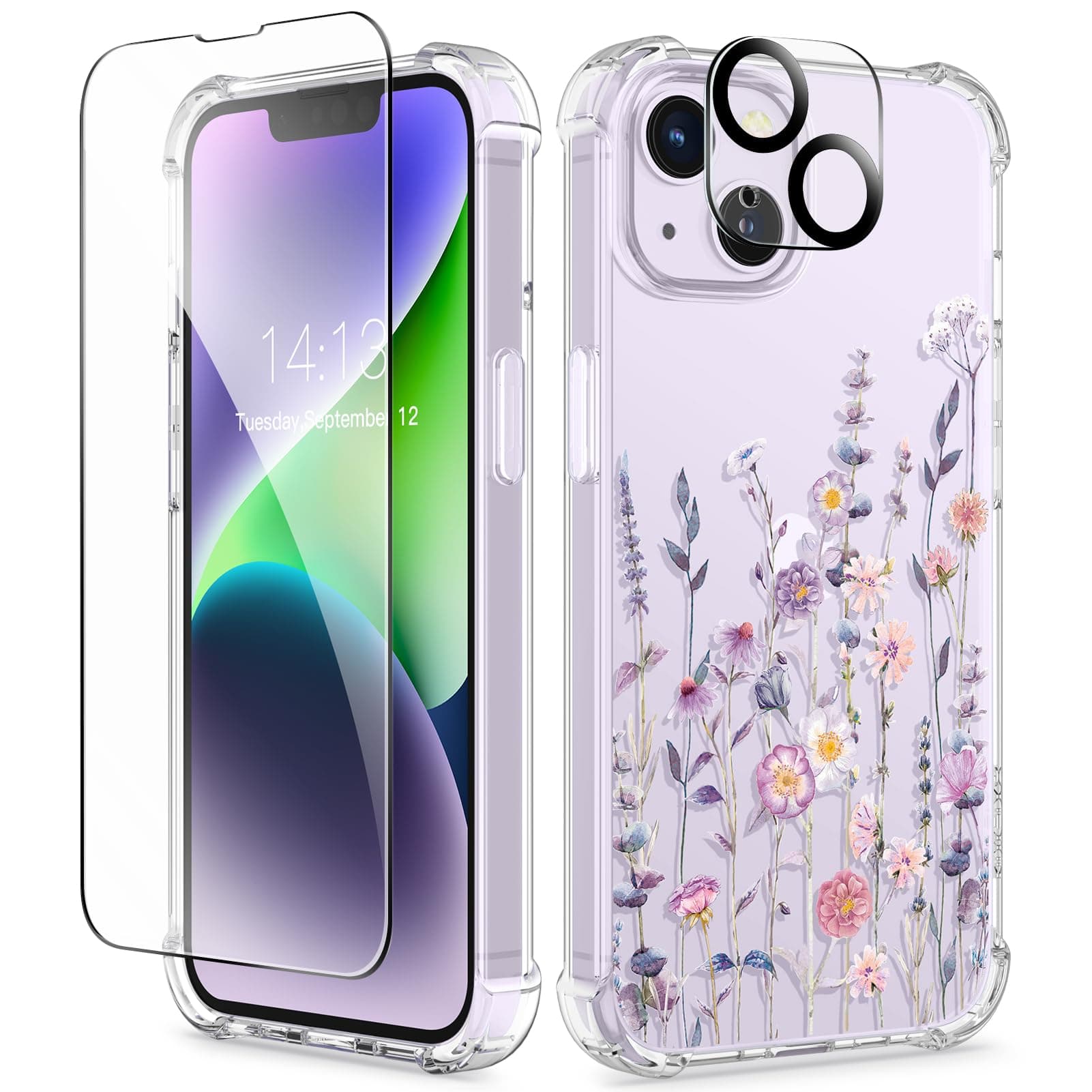 GVIEWIN Kompatibel mit iPhone 14 Hülle 6,1 Zoll 2022 🌺📱