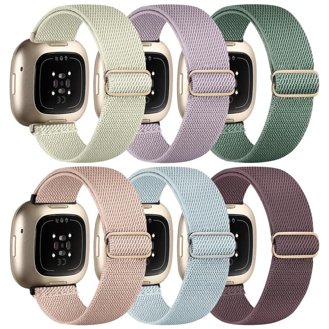 Chinbersky 6 Pack Armband für Fitbit Versa 3/Versa 4/Sense