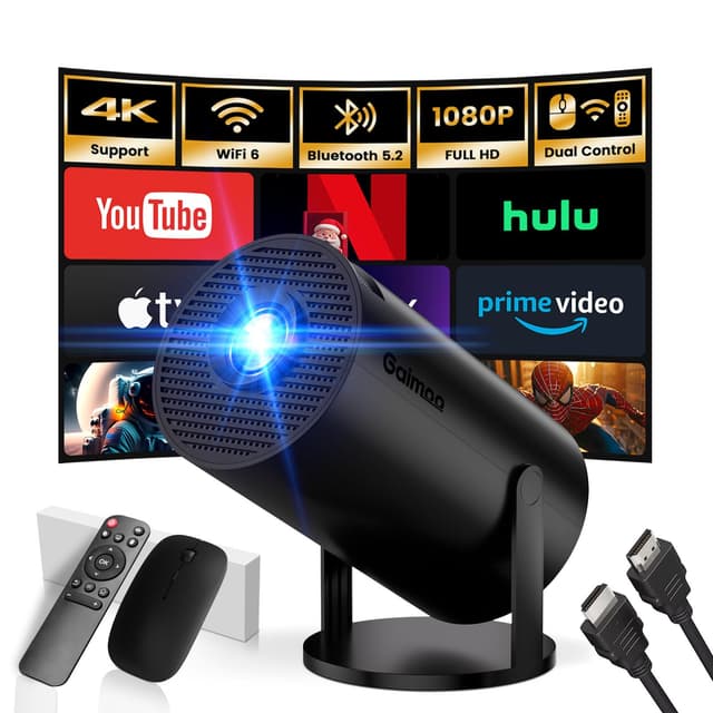 🌟 Gaimoo GM200 4K FHD 1080P 180°Dreh Mini Beamer Deal 🌟