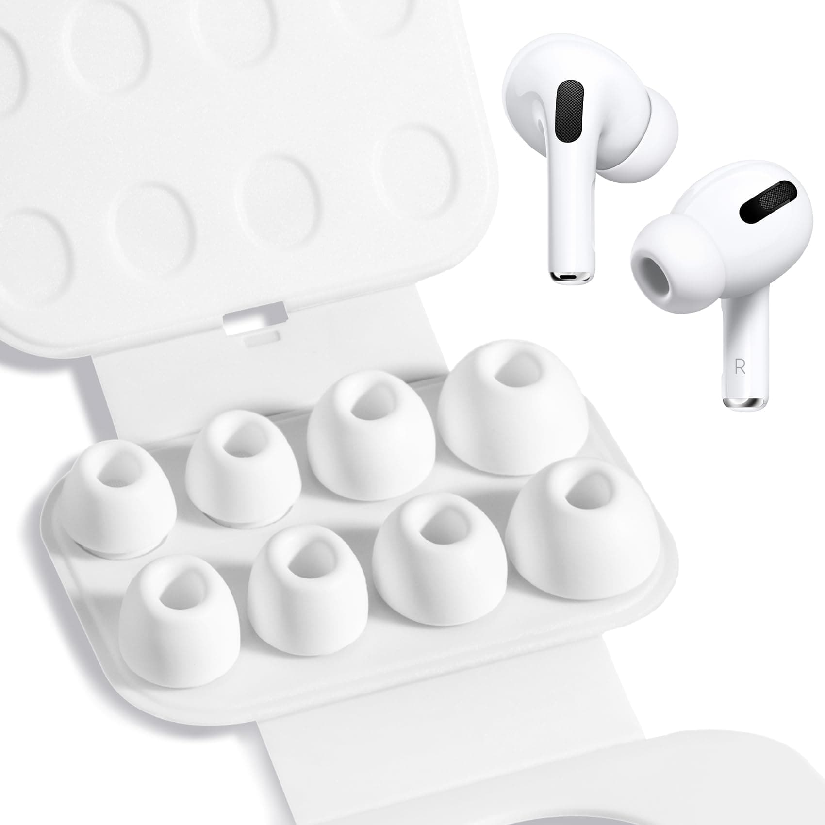 BillyBath 4 Paar Ersatz Ohrstöpsel Silikontips für Airpods Pro/Airpods Pro 2 🎧